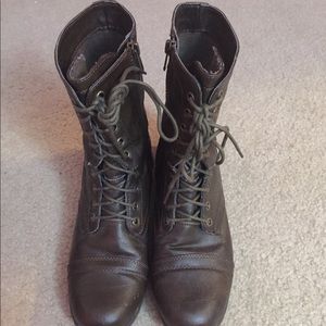 Madden Girl Brown Combat Boots